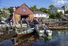 The boat house at Herdla Museum