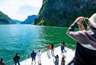 A view from the fjord cruise on the Nærøyfjord