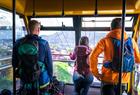 On board Ulriken Cable car