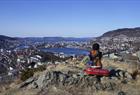 Breathtaking view of Bergen from Montana