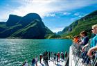 Fjord cruise between Gudvangen and Flåm