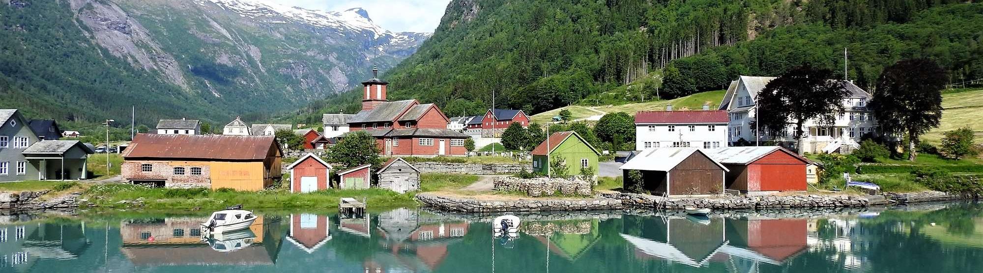 Fjærland village