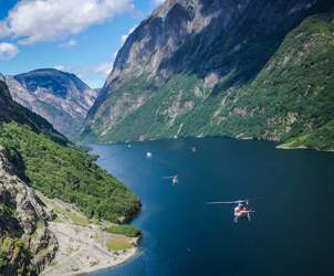 See the fjords | Amazing views from helicopter.