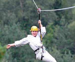 Actionbased incentive trips to Norway - zipline