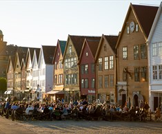 Summer at Bryggen in Bergen