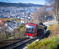 Fløibanen funicular - new carriages in 2022