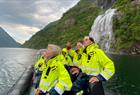 Waterfall fjord cruise in Rib boat on the Hardangerfjord