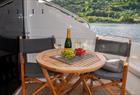 Private yacht cruise in the Bergen area, aft deck