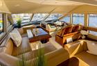 Private yacht cruise in the Bergen area, inside the salon