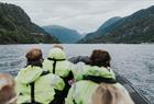 Fjord safari on the Hardangerfjord in a fast paced RIB-boat