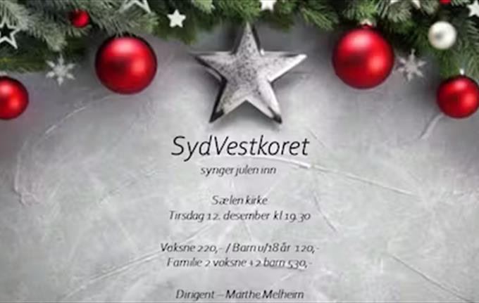 Christmas concert with SydVestkoret