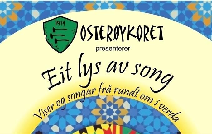 "Eit lys av song" konsert med Osterøykoret søndag 26.mai kl.17 på Grønskaret